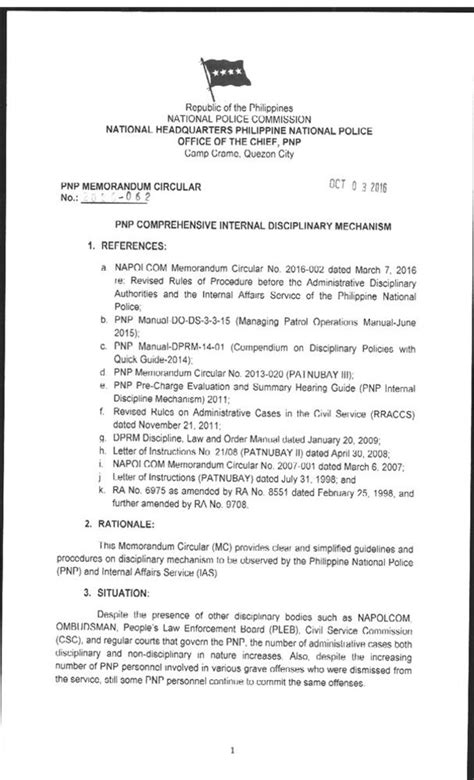 PNP CIRCULAR NO. 2008.